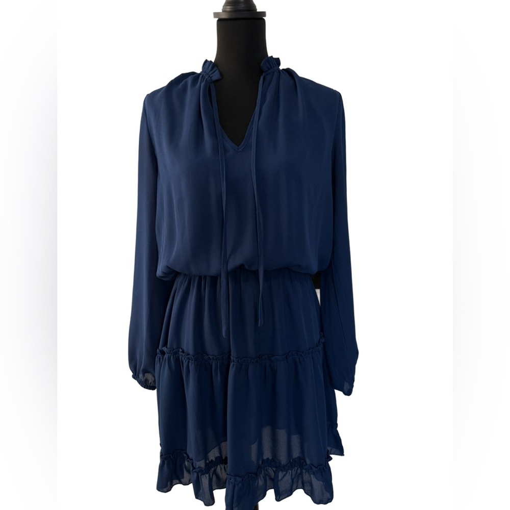 Elegant Navy Blue Women's Dress